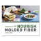 Vegware 9 x 9 x 3 Nourish Molded Compostable Sugarcane Fiber Takeout Containers - White (200/Carton)
